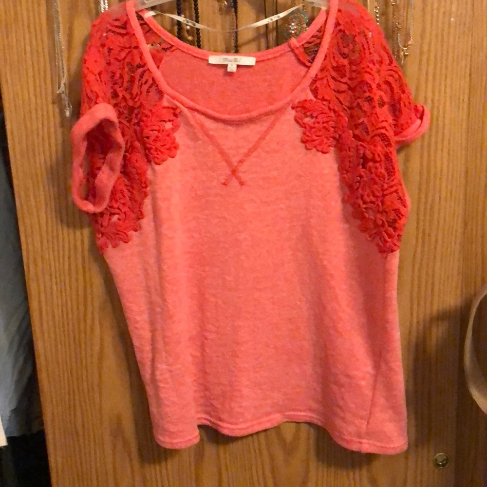 Miss me terry lace top